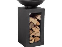 Kaminholzregale|Feuerschalen|Feuerschale auf Konsole Ø 40 cm x 66 cm