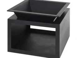 Feuerschale mit Holzablage HxBxT 15 x 55 x 55 cm* Clearance