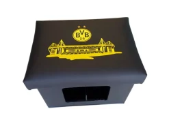 FIFITARA Bierkastensitz aus Kunstleder Bierkasten Sitzauflage als BVB Fanartikel für Garten Partykeller oder Unterwegs BVB Geschenke für Männer* Online