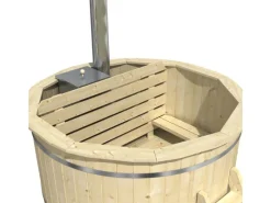 Holz-Badefass Bergen Ø 160 cm x 101 cm mit Ofen*FinnTherm Outlet