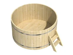 Holz-Badefass Bergen Ø 160 cm x 101 cm ohne Ofen*FinnTherm Outlet