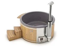 FinnTherm Outdoor Whirlpools|Hot Tub Stockholm Cremeweiß Ø 200 cm