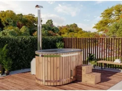 FinnTherm Outdoor Whirlpools|Hot Tub Stockholm Anthrazit Ø 200 cm