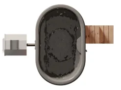 FinnTherm Outdoor Whirlpools|Hot Tub Stockholm Anthrazit Ø 200 cm