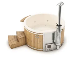 FinnTherm Outdoor Whirlpools|Hot Tub Stockholm Spa Edition Cremeweiß Ø 220 cm