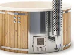 FinnTherm Outdoor Whirlpools|Hot Tub Stockholm Spa Edition Cremeweiß Ø 220 cm