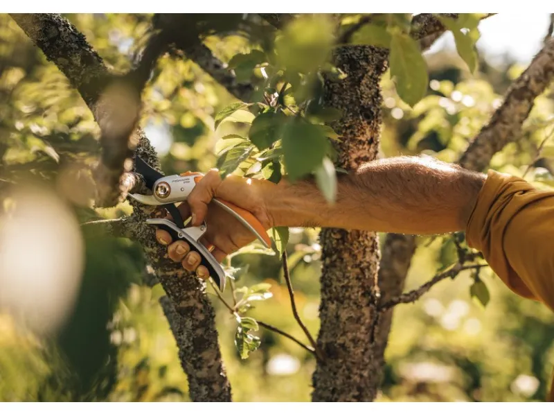 Fiskars Gartenscheren|Bypass-Gartenschere Plus Power Lever P751 Metall