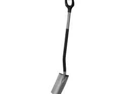 Fiskars Spatengabel|Spaten|Gärtnerspaten Rund Orange-Schwarz