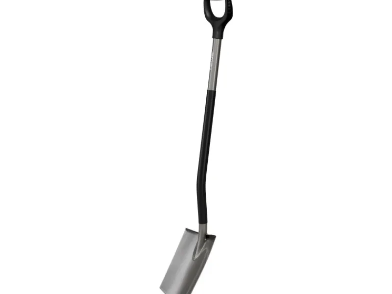 Fiskars Spatengabel|Spaten|Gärtnerspaten Rund Orange-Schwarz