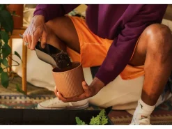 Fiskars Schaufeln|Gartenhandgeräte|Handschaufel mit Extra Hohem Rand