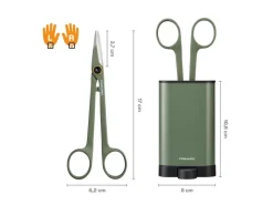 Fiskars Gartenscheren|Baumscheren|Pflanzenschere Lange Griffe mit Halter Grün