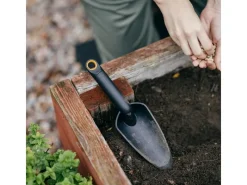 Fiskars Schaufeln|Gartenhandgeräte|Solid Blumenkelle 29 cm Schwarz