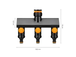 Fiskars Bewässerungssysteme|3-Wege-Ventil On/Off Comfort Schwarz-Orange
