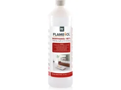 Flambiol Feuerkörbe|Bioethanol Hochrein 100% in Flaschen für Edelstahl-Tisch-Kamine 60 x 1l