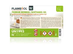 Flambiol Campingzubehör|Gartenkamine|Premium Brenngel 6 x 1l