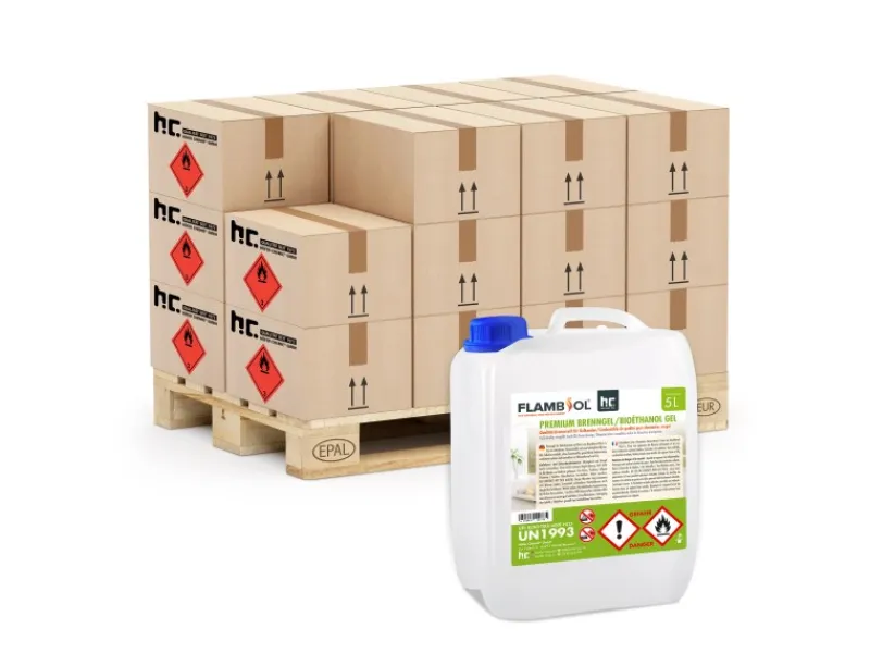 Flambiol Feuerkörbe|Premium Brenngel 4 x 5l