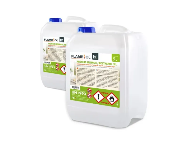 Flambiol Feuerkörbe|Premium Brenngel 4 x 5l