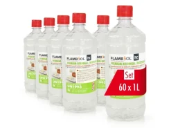 Flambiol Gartenkamine|Premium Brenngel 24 x 1l