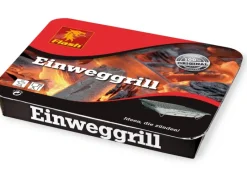 Flash Holzkohlegrills|Einweggrill 24 cm x 31 cm x 4 cm