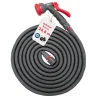 Flexibler Gartenschlauch 24,8 m Grau/Rot inkl. Brause und Anschluss Stück*Steuber Discount