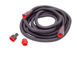 Flexibler Gartenschlauch 24,8 m Grau/Rot inkl. Brause und Anschluss Stück*Steuber Discount