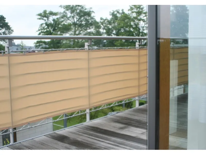 Floracord Balkonsichtschutz|Balkonverkleidung Sisal 90 cm x 500 cm