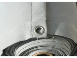 Floracord Balkonsichtschutz|Balkonverkleidung Silbergrau 65 cm x 500 cm