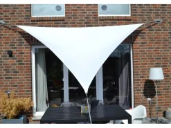 Floracord Sonnensegel|Dreiecksonnensegel Weiß 360 cm x 360 cm x 360 cm