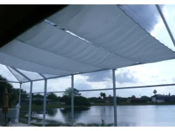 Floracord Seilspanntechnik Bausatz inkl. Sonnensegel Silbergrau 330 x 140 cm*Peddy Shield Discount