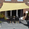 Sonnensegel Rechteckig wasserdurchlässig 500 cm x 400 cm Weizen*Floracord Online