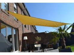 Sonnensegel Rechteckig wasserdurchlässig 500 cm x 400 cm Weizen*Floracord Online