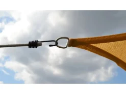 Sonnensegel Rechteckig wasserdurchlässig 500 cm x 400 cm Weizen*Floracord Online