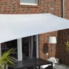 Floracord Sonnensegel|Sonnensegel Rechteckig wasserabweisend 400 cm x 300 cm Silbergrau