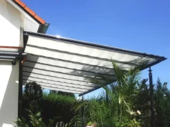 Floracord Sonnensegel|Sonnensegel Rechteckig wasserabweisend 275 cm x 91 cm Weiß