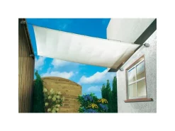 Floracord Sonnensegel|Sonnensegelbausatz Universal Weiß 270 cm x 140 cm