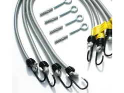 Floracord Vierecksonnensegel HDPE Grau 400 cm x 500 cm*Peddy Shield