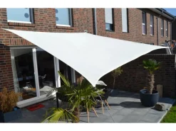 Floracord Vierecksonnensegel HDPE Cremeweiß 360 cm x 360 cm*Peddy Shield Discount