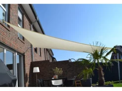 Floracord Vierecksonnensegel HDPE Cremeweiß 360 cm x 360 cm*Peddy Shield Discount