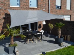 Vierecksonnensegel HDPE Silber 360 cm x 360 cm*Floracord Sale