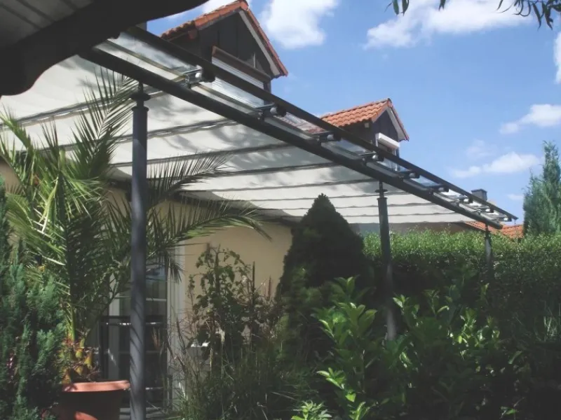 Floracord Sonnensegel|Vierecksonnensegel Silbergrau 420 cm x 140 cm