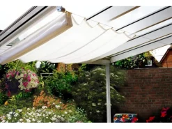 Floracord Sonnensegel|Vierecksonnensegel Weiß 330 cm x 68 cm