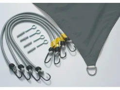 Floracord Sonnensegel|Vierecksonnensegel Anthrazit 250 cm x 300 cm mit Regenschutz