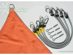 Vierecksonnensegel Terracotta 250 cm x 300 cm mit Regenschutz*Floracord Online