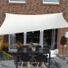 Vierecksonnensegel Hell Elfenbein 250 cm x 300 cm mit Regenschutz*Floracord New