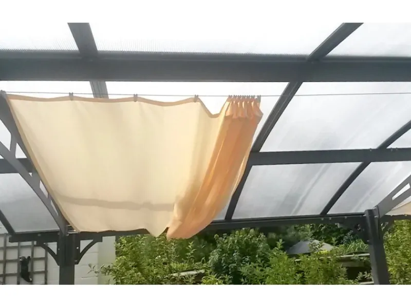 Floracord Sonnensegel|Vierecksonnensegel Elfenbein 330 cm x 140 cm