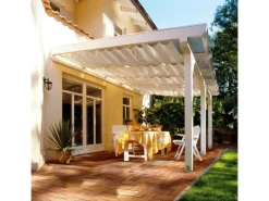 Floracord Sonnensegel|Vierecksonnensegel Elfenbein 420 cm x 140 cm