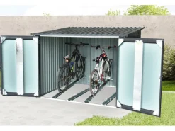 Fahrradgarage 4 Fahrräder Anthrazit 206,5 cm x 204 cm*Floraworld Sale