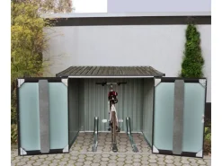 Fahrradgarage 3 Fahrräder Anthrazit 163,5 cm x 204 cm*Floraworld Discount