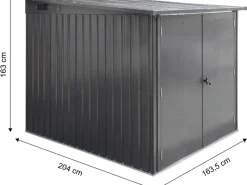 Fahrradgarage 3 Fahrräder Anthrazit 163,5 cm x 204 cm*Floraworld Discount