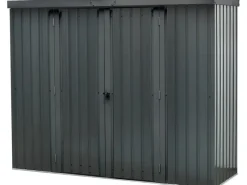 Geräteschrank mit Flachdach Anthrazit 226 cm x 81 cm*Floraworld Outlet